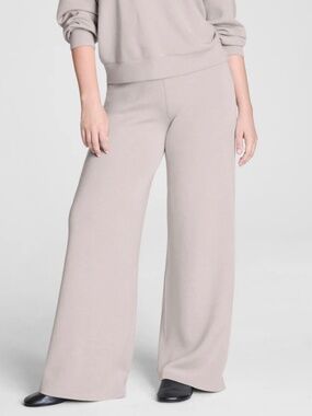 SPANX the Air Essentials wide leg pant French grey medium NWT
